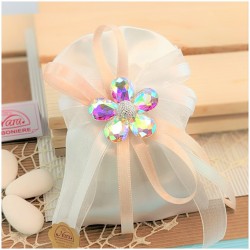 Bomboniera in Cristallo fiore rosato