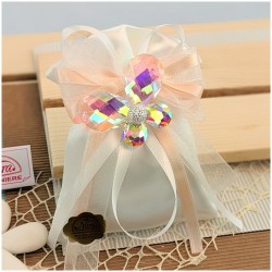 Bomboniere in Cristallo farfalla rosata