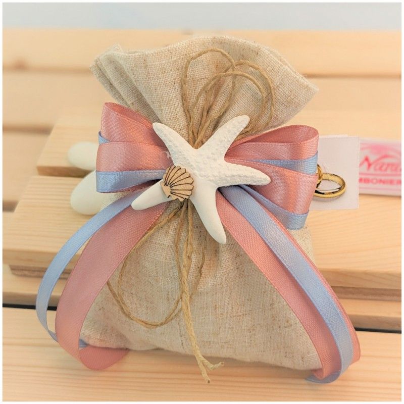 Sacchetti Matrimonio con stella marina