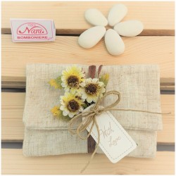 Sacchetto Matrimonio con margherite