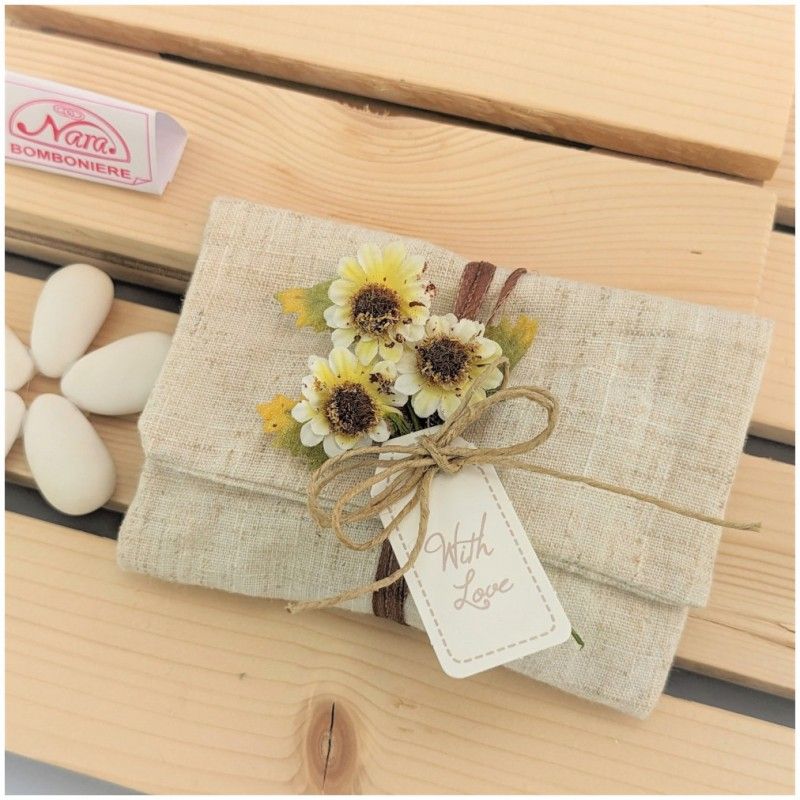 Sacchetto Matrimonio con margherite