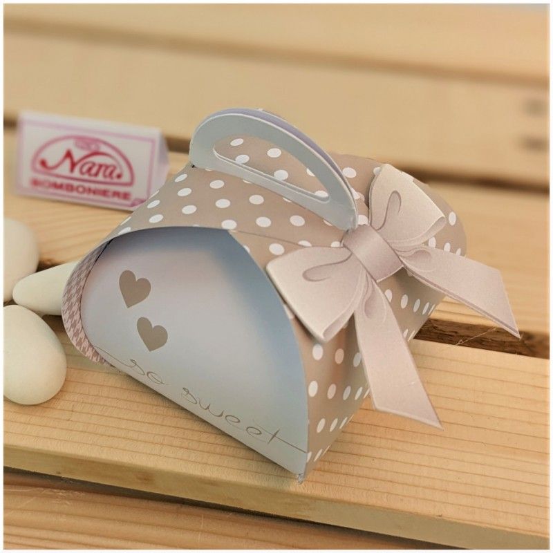 Portaconfetti Bon Bon scatolina con cuori