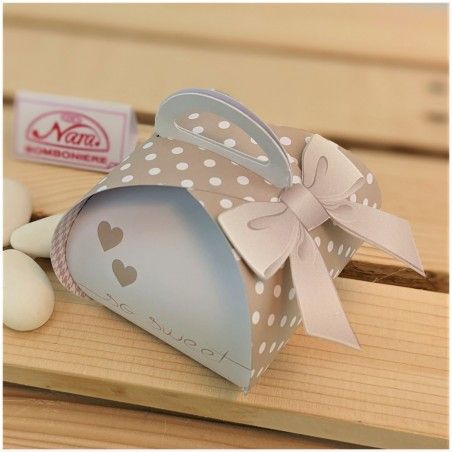 Portaconfetti Bon Bon scatolina con cuori