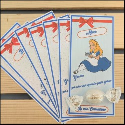 Segnaposto Alice nel paese...