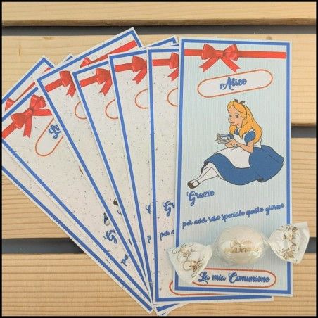 Segnaposto Alice nel paese delle meraviglie