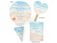 Partecipazioni coordinate per Matrimonio tema mare