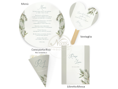 Partecipazioni di Nozze tema olivo con coordinati