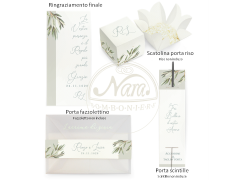 Partecipazioni di Nozze tema olivo con coordinati