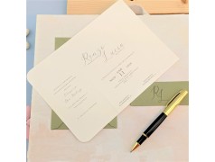 Partecipazioni da matrimonio verde con coordinato