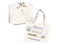 Partecipazioni da matrimonio verde con coordinato