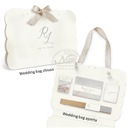 Partecipazioni da matrimonio verde con coordinato