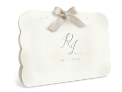 Partecipazioni da matrimonio verde con coordinato