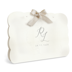 Partecipazioni da matrimonio verde con coordinato