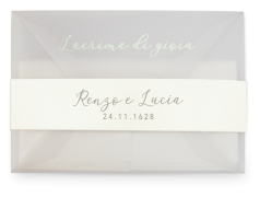 Partecipazioni da matrimonio verde con coordinato