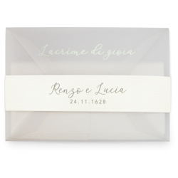 Partecipazioni da matrimonio verde con coordinato