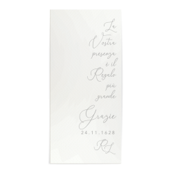 Partecipazioni da matrimonio verde con coordinato