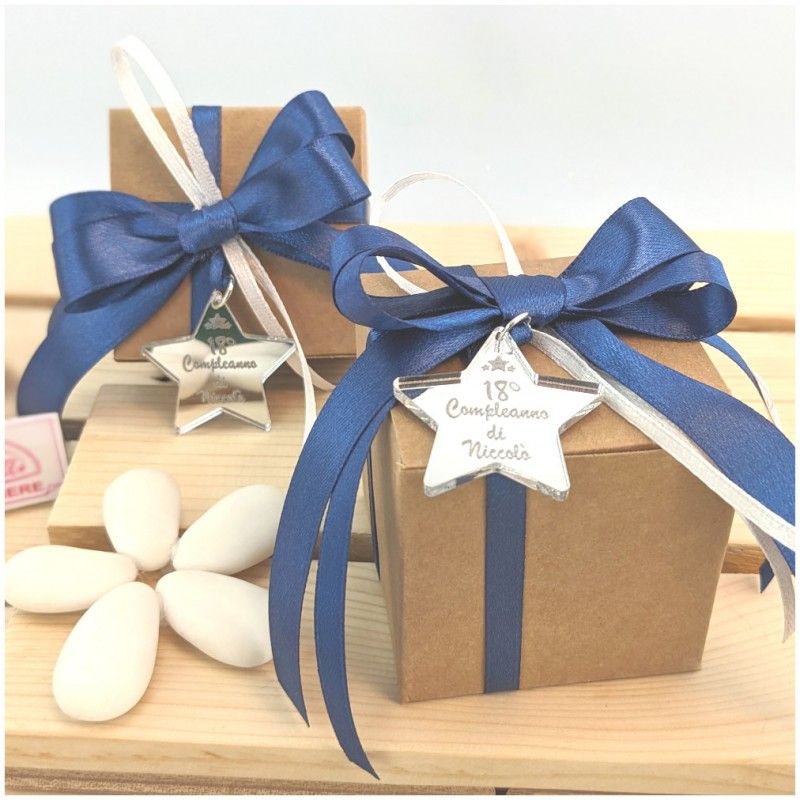 Scatolina Bomboniere stella 18 compleanno