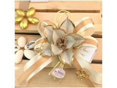 Bomboniere 50 Anniversario di nozze fiore oro