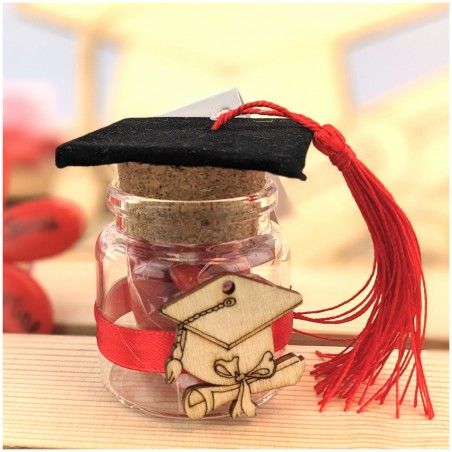 Barattolino Bomboniera per laurea