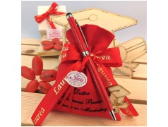 Penna a sfera rossa per laurea