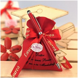 Penna a sfera rossa per laurea