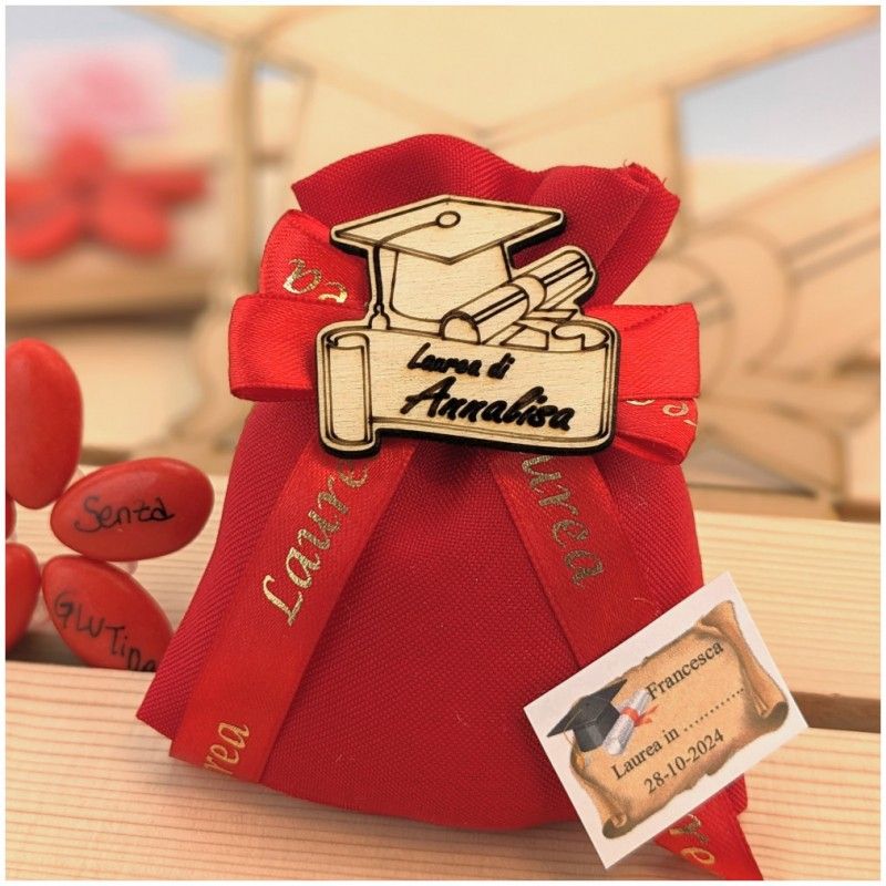 Sacchettino personalizzato per laurea