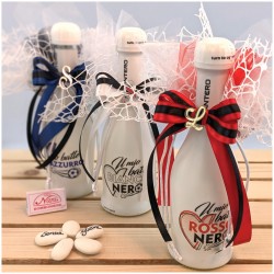 Bomboniere Vino Mini prosecco santero con squadre di Calcio