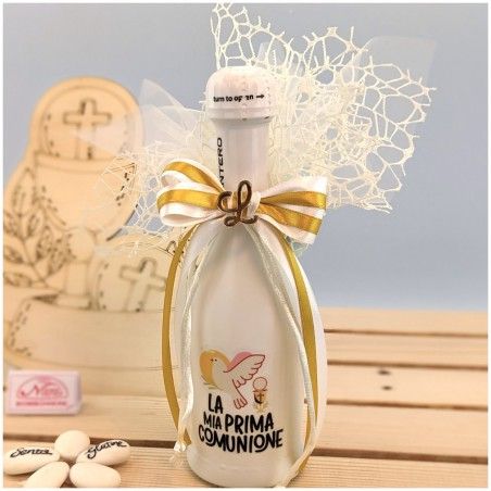 Mini Bottiglie prosecco Bomboniere per Comunione