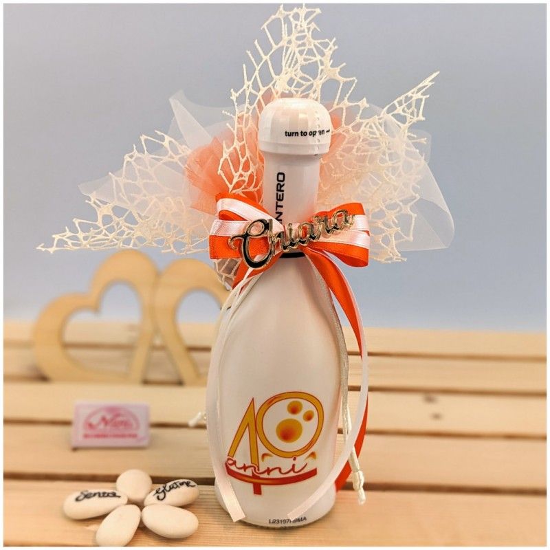 Bottiglie mini prosecco Bomboniere per 40 Compleanno-Nara Bomboniere