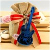 Bomboniera Tema Musica Portachiavi personalizzato Chitarra ellettrica e Classica in plex