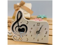 Bomboniera Musicale orologio chiave di sol