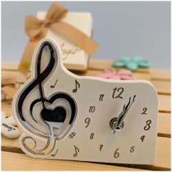 Bomboniera Musicale orologio chiave di sol