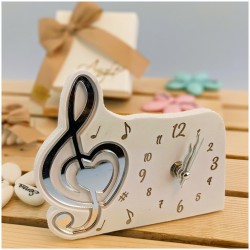 Bomboniera Musicale orologio chiave di sol