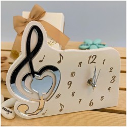 Bomboniera Musicale orologio chiave di sol