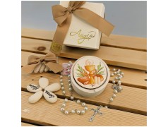 Scatolina porta Rosario simbolo comunione