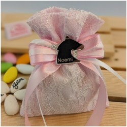 Bomboniera testa di cavallo con iniziali