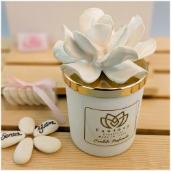 Candela Bomboniera Matrimonio bianca