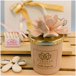 Candela Bomboniera Matrimonio rosa