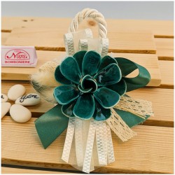 Saponetta Bomboniera con fiore di Capodimonte