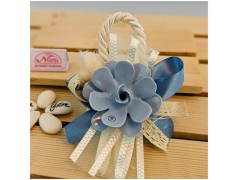 Saponetta Bomboniera con fiore di Capodimonte