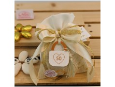 Bomboniere per 50 anni di Matrimonio lucchetto con simbolo