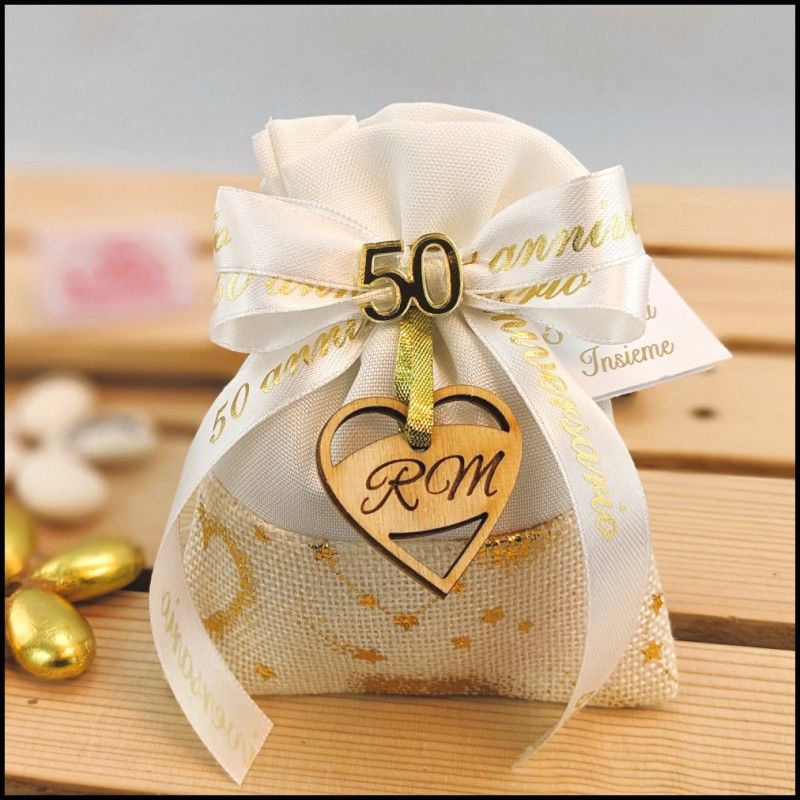 Sacchettini Bomboniere per nozze d'oro