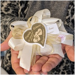 Cuore Personalizzato calamita Nozze d'oro