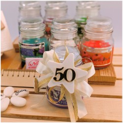 Candelina Profumata bomboniera 50 Anniversario