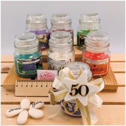 Candelina Profumata bomboniera 50 Anniversario