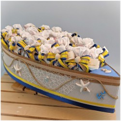 Barca porta bomboniere tema mare
