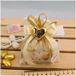 Sacchettino nozze d'oro Bomboniere