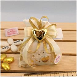 Sacchettino nozze d'oro Bomboniere