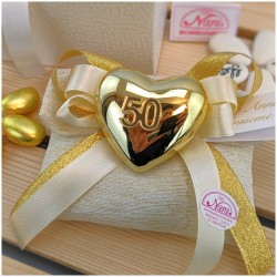 Cuore nozze d'oro Bomboniere