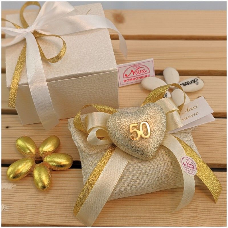 Bomboniera elegante per nozze d'oro